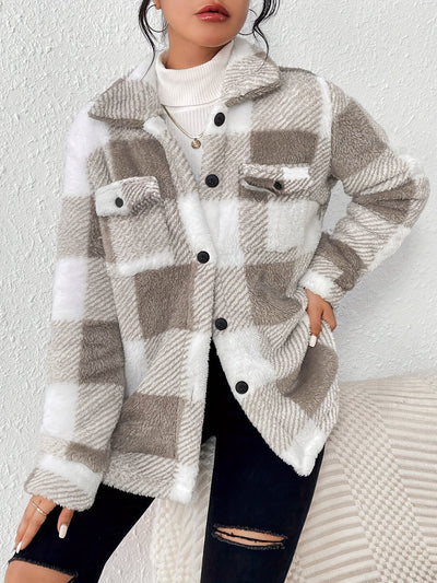 Elvora London™ – Rosie Plush Sherpa Jacket