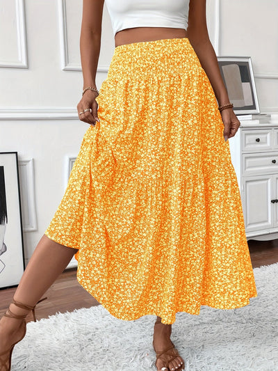 Elvora London™ – Marnie Tiered Floral Maxi Skirt