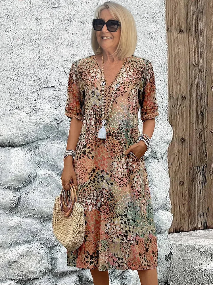 Elvora London™ – Isla Floral Midi Dress