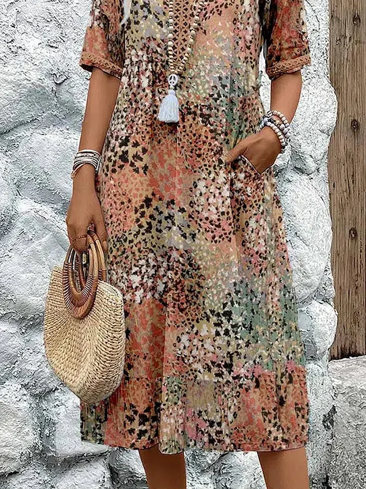 Elvora London™ – Isla Floral Midi Dress