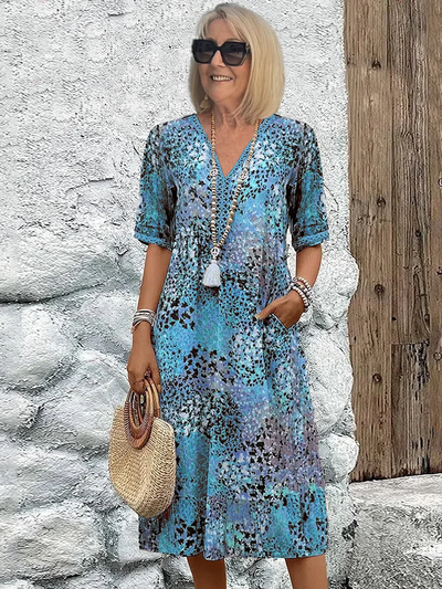 Elvora London™ – Isla Floral Midi Dress