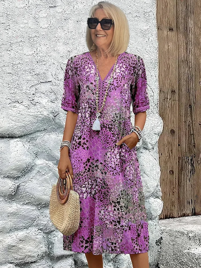 Elvora London™ – Isla Floral Midi Dress