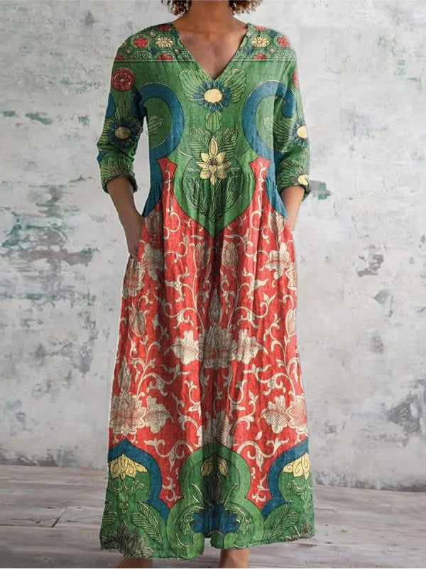 Elvora London™ – Floral Maxi Dress