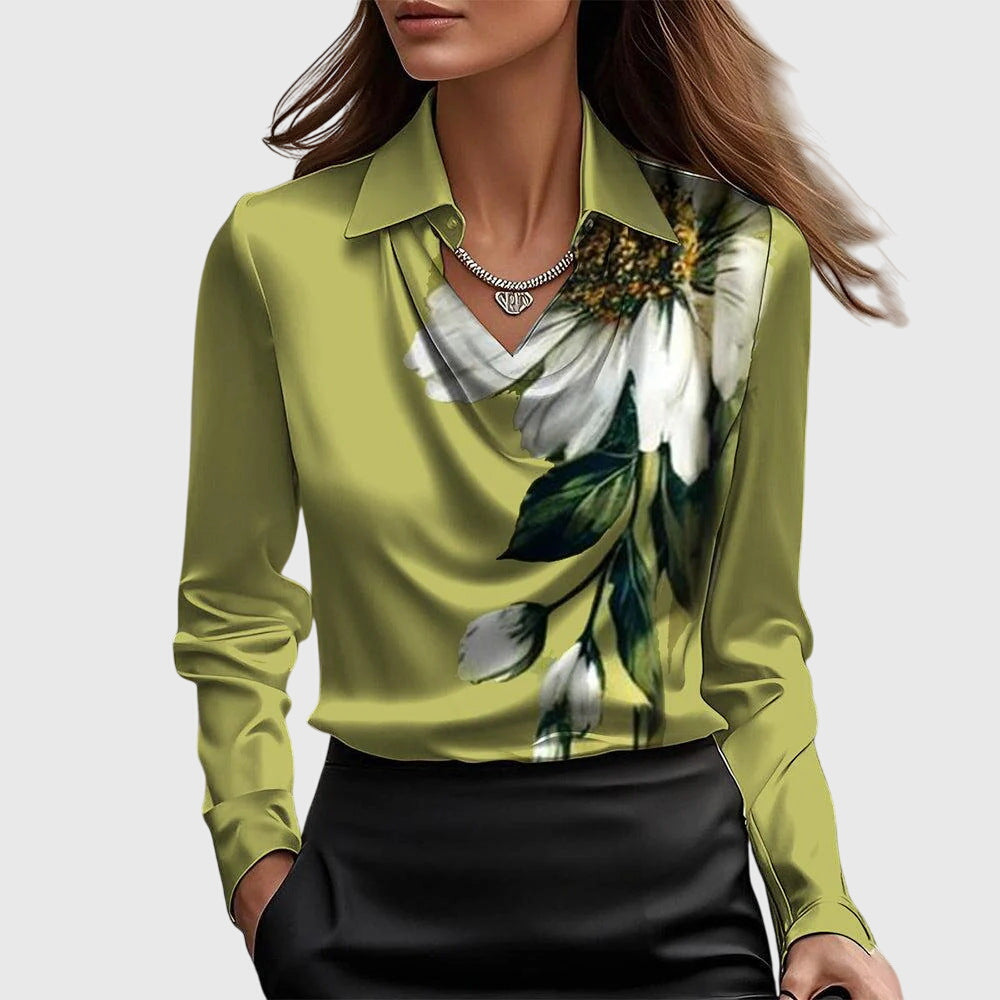Elvora London™ | Elegant satin blouse