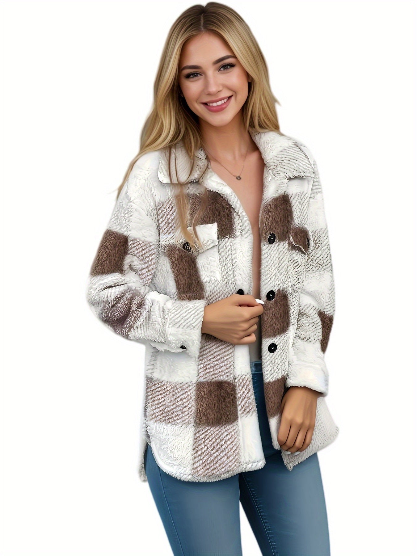 Elvora London™ – Rosie Plush Sherpa Jacket