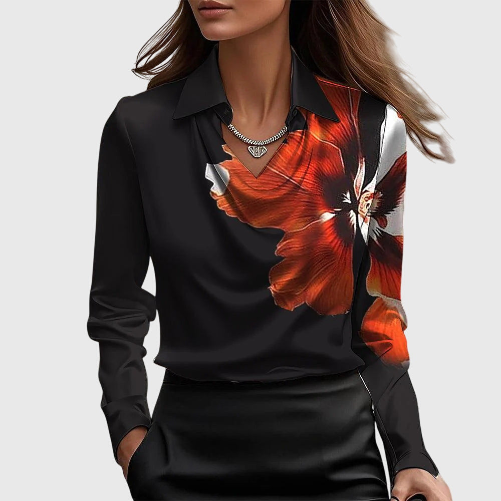 Elvora London™ | Elegant satin blouse