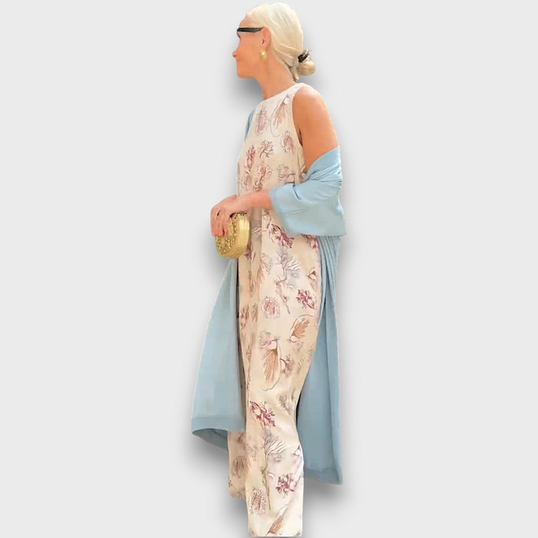 Elvora London™ – Amara Sleeveless Floral Maxi Dress