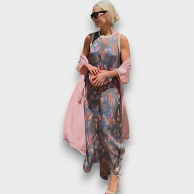 Elvora London™ – Amara Sleeveless Floral Maxi Dress