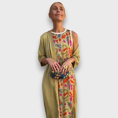 Elvora London™ – Amara Sleeveless Floral Maxi Dress