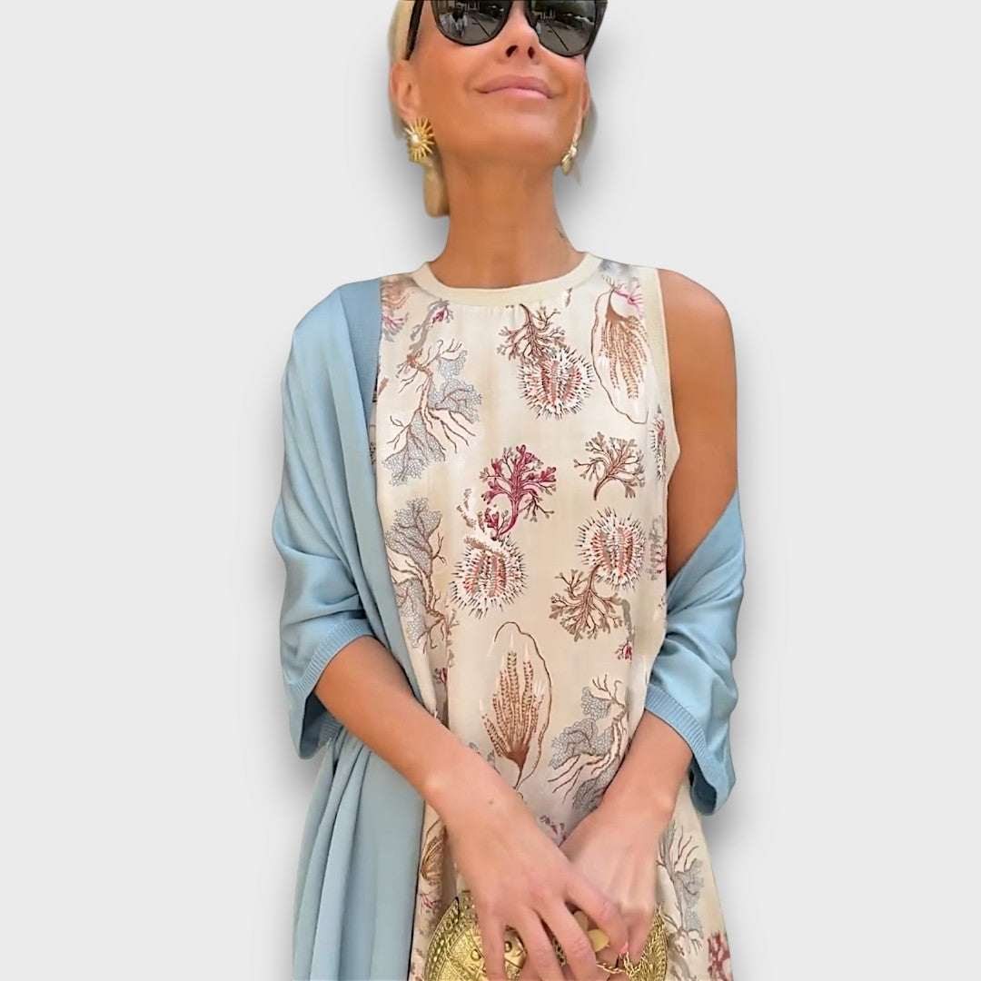 Elvora London™ – Amara Sleeveless Floral Maxi Dress