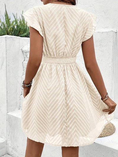 Elvora London™ – Sophia Sleeveless V-Neck Crochet Dress